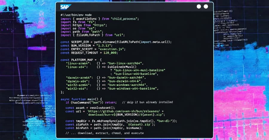 Hacker tấn công 'chuỗi cung ứng' SAP, đánh cắp mật khẩu từ npm